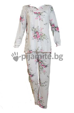 Дамска пижама - дълъг ръкав Рози 81556